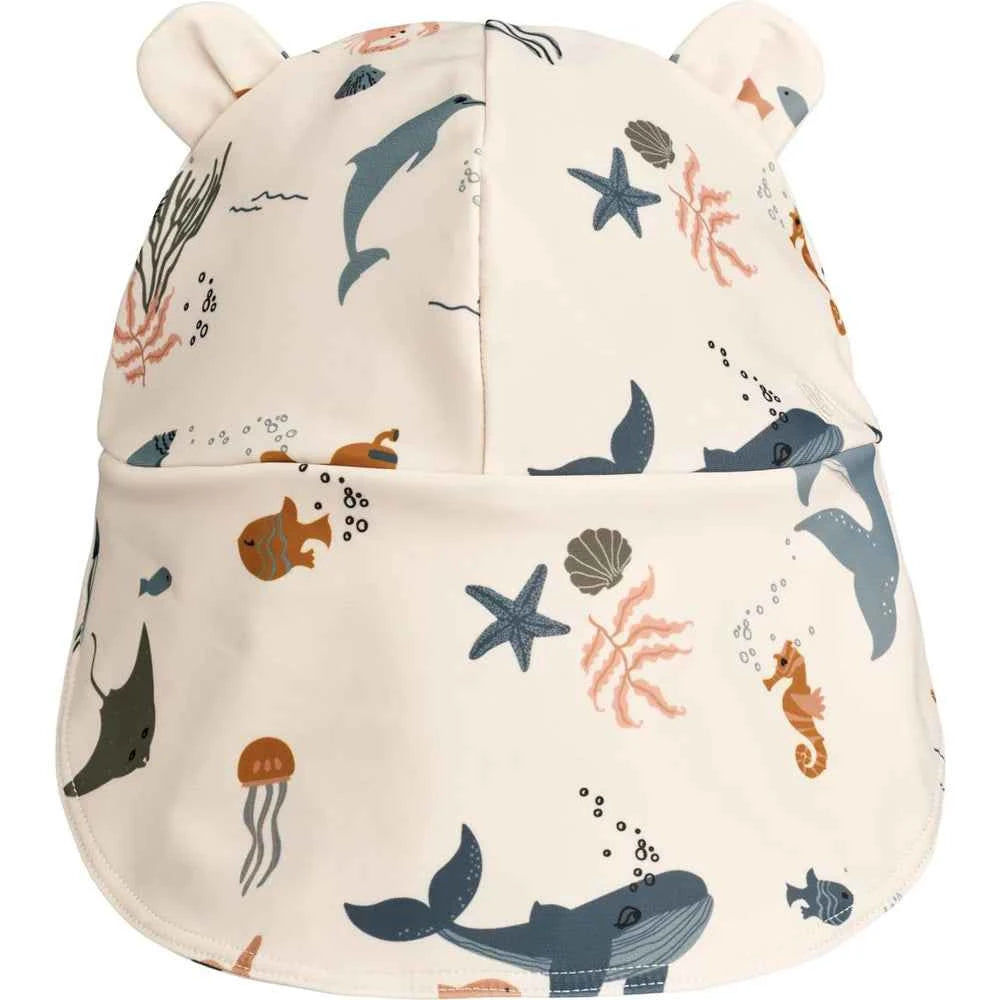 Liewood Senia Zonnehoed Met Oren Sea Creature/Sandy