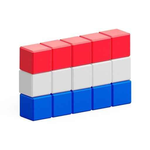 Pixio | Magnetic Blocks Story Series Flags 111 Pieces