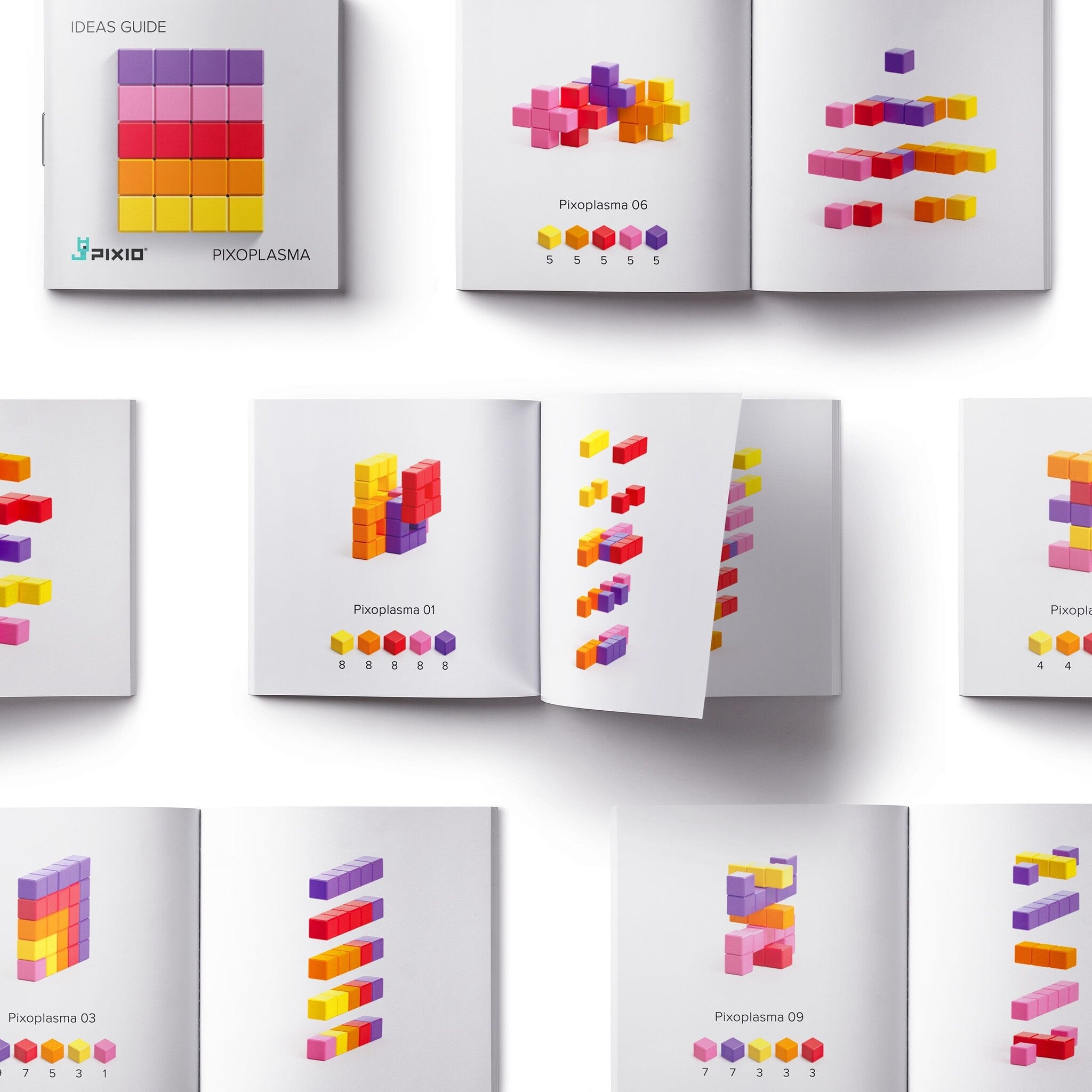 Pixio | Magnetische Blokken Abstract Series Pixoplasma 60  Stuks