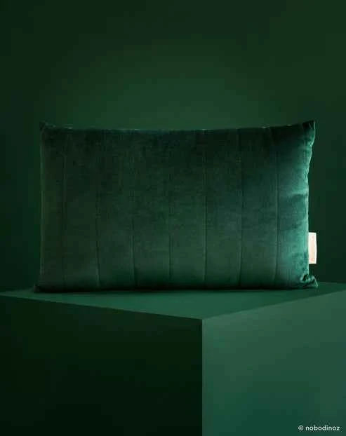 Nobodinoz | Akamba Fluwelen Kussen 45x30cm Jungle Green