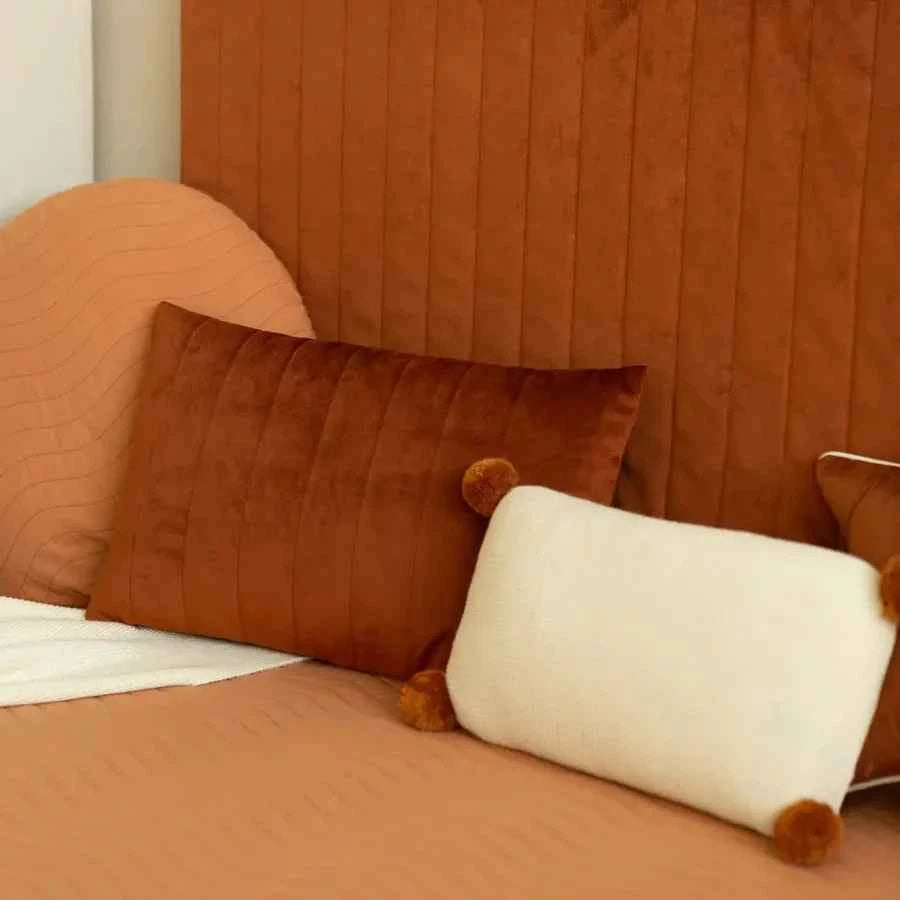 Nobodinoz | Akabma Fluwelen Kussen 45x30cm Wild Brown