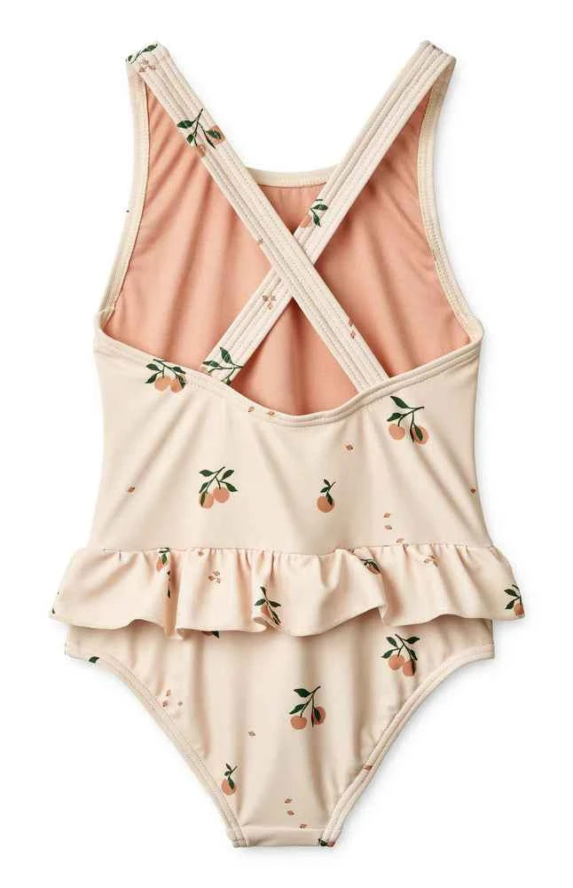 Liewood Amara Printed Swimsuit Peach/Sea Shell