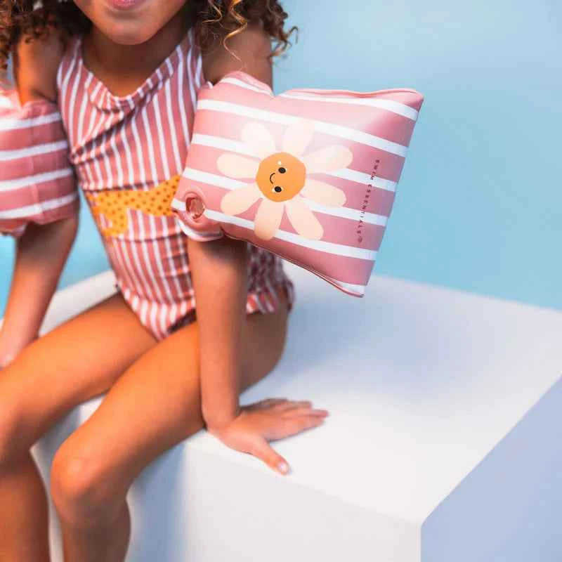Swim Essentials | Zwembandjes Daisy Flowers Roze 2-6Y
