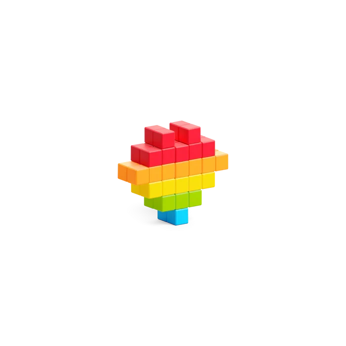 Pixio | Magnetic Blocks Story Series Rainbow 63 Pieces