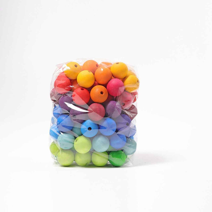 Grimm's 96 large wooden rainbow beads