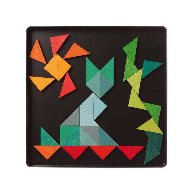 Grimm's | Magnetische Puzzel Driehoeken