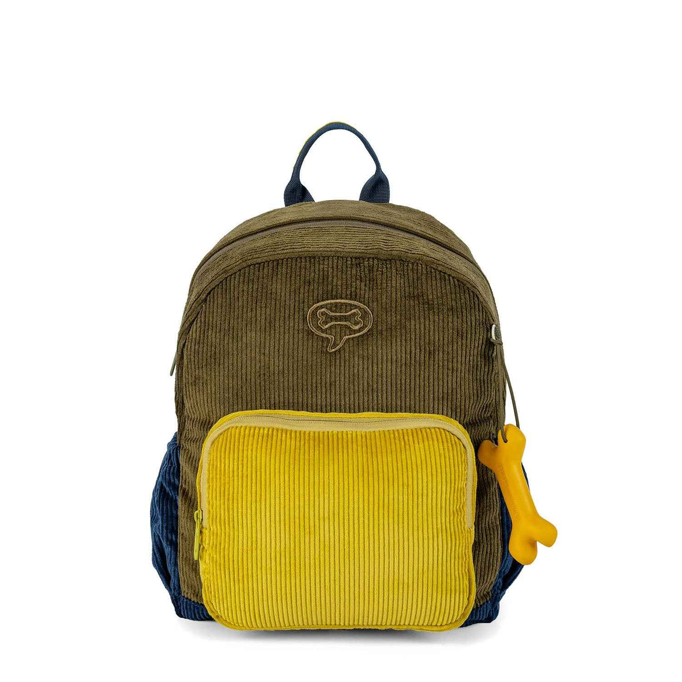 Stones and Bones | Toddler Backpack Ash - Corduroy Khaki + Ocre