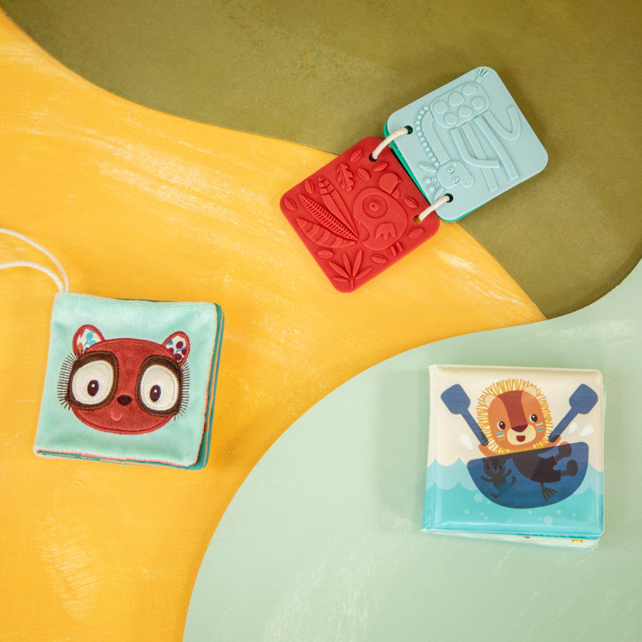 Lilliputiens | Jack 3 sensorische Boeken Voor Baby's  Jungle