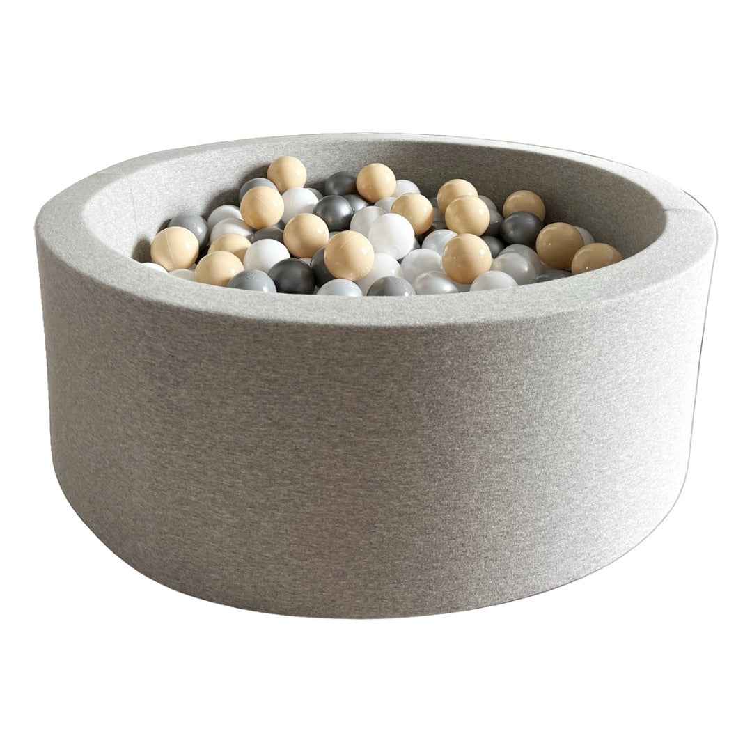 Moje | Ballenbad Cotton - Light Grey 90x30 cm + Ballen