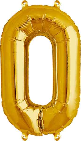 Ballon - cijfers - goud - 40 cm - Northstar - 0