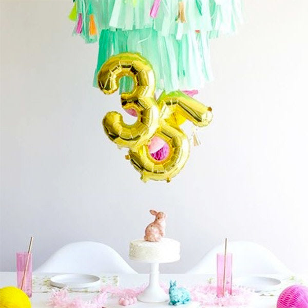 Ballon - Ziffern - Gold - 40 cm - Northstar - 5