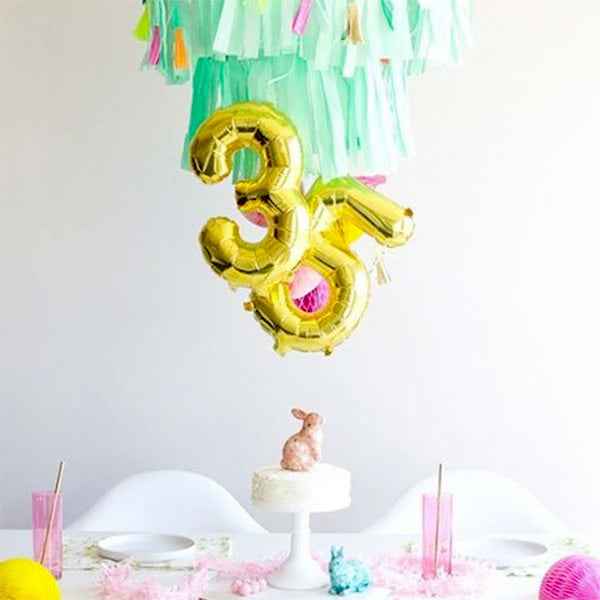 Balloon - numbers - gold - 40 cm - Northstar - 2