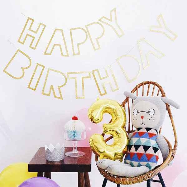 Balloon - numbers - gold - 40 cm - Northstar - 2