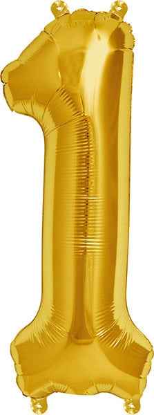 Ballon - cijfers - goud - 40 cm - Northstar - 1