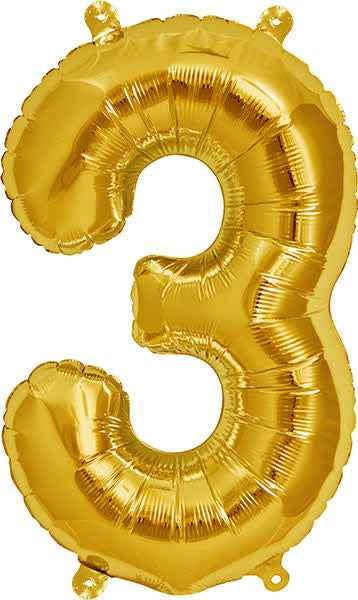 Balloon - numbers - gold - 40 cm - Northstar - 3