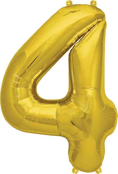 Balloon - numbers - gold - 40 cm - Northstar - 4