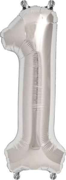 Ballon - cijfers - zilver - 40 cm - Northstar - 1