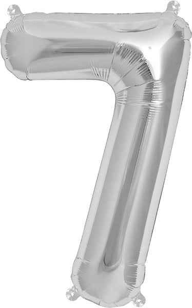Balloon - numbers - silver - 40 cm - Northstar - 7