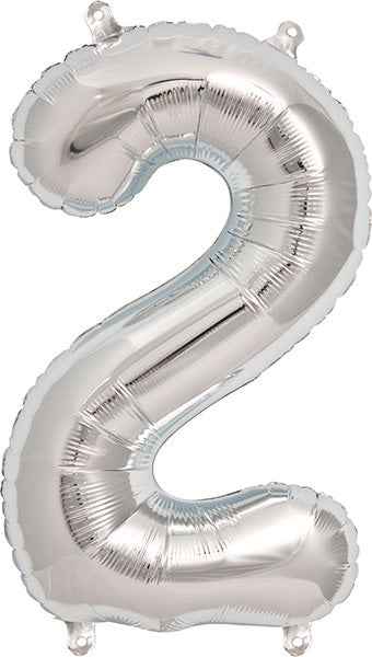 Balloon - numbers - silver - 40 cm - Northstar - 2