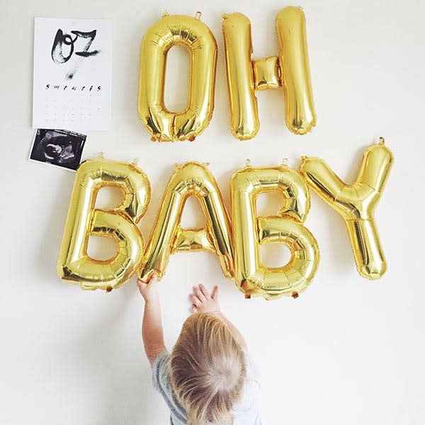 Balloon - letters - gold - 40 cm - Northstar - E