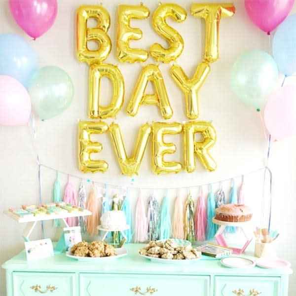 Gold letter balloon - 40 cm - Northstar - L