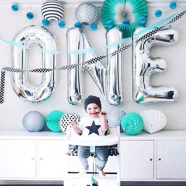 Balloon - letter - silver - 40 cm - Northstar - E