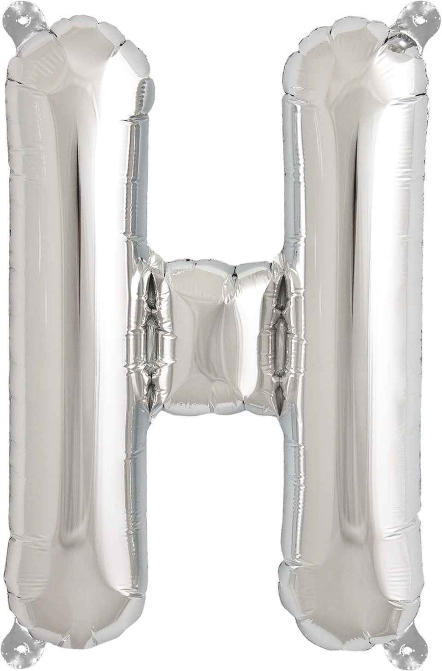Ballon - letters - zilver - 40 cm - Northstar - H