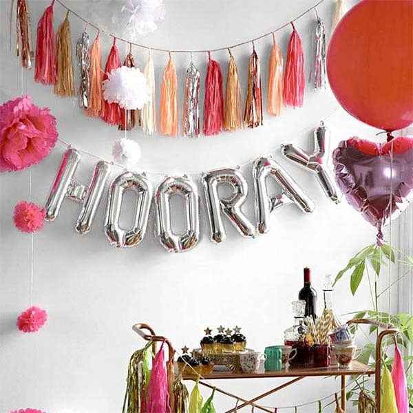 Balloon - letters - silver - 40 cm - Northstar - C