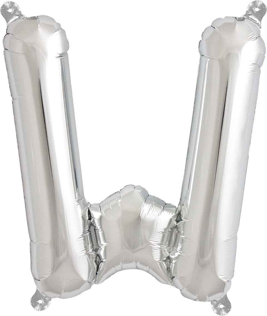 Ballon - letters - zilver - 40 cm - Northstar - W