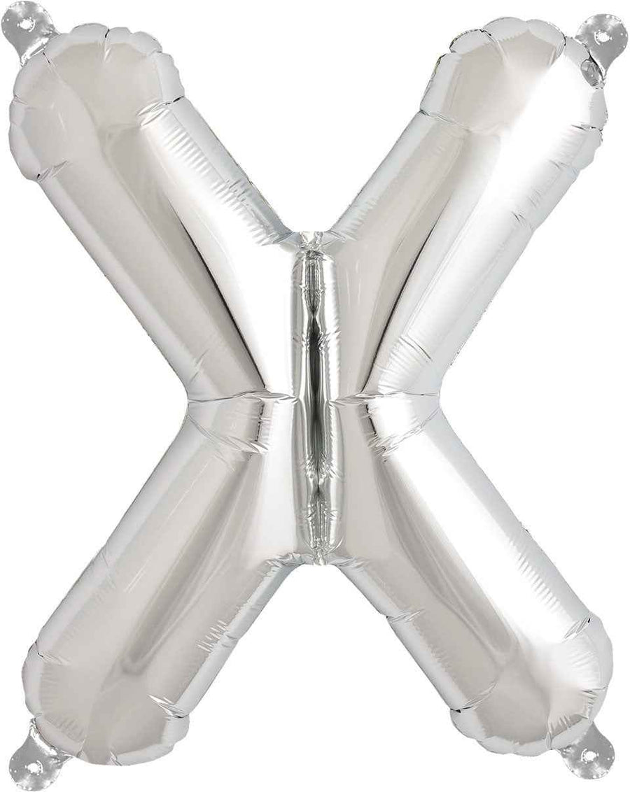 Ballon - letters - zilver - 40 cm - Northstar - X