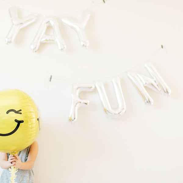Letter balloon - silver - 40 cm - Northstar - E