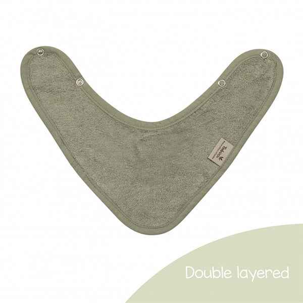 Double-layered bandana slab, Whisper Green 36x20cm - Timboo