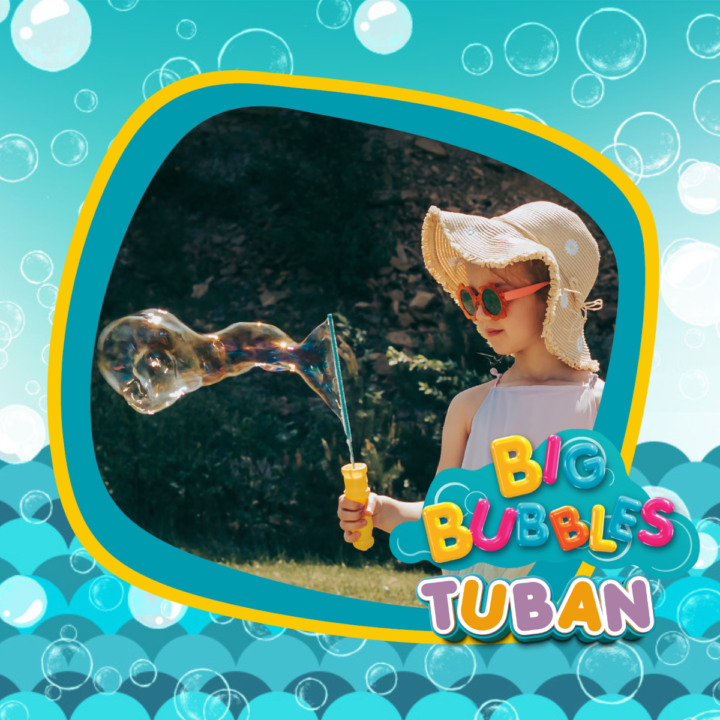 Tuban | Set Soap Bubble Ring Pro Multi Butterfly + Liquid 400 ml Licht Blauw En Roze