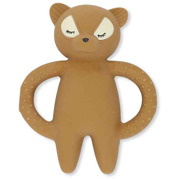 Raccoon Caramel Brown Pacifier Clip - Konges Sløjd