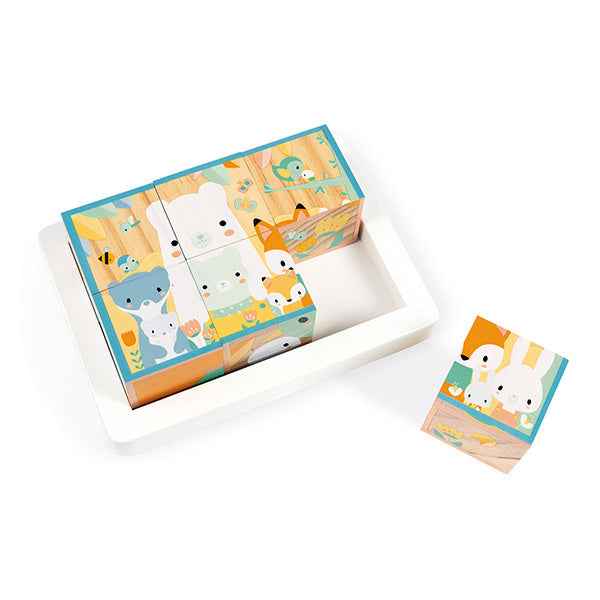 Animal block puzzle 6-piece set - Janod