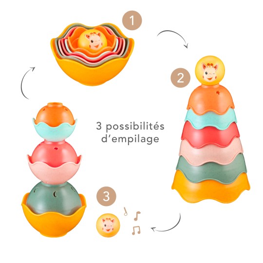 Sophie La Girafe | Stapelpyramide
