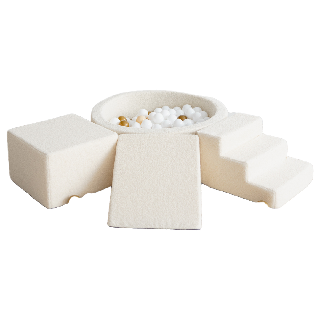 Moje | 3 Elements + Ball Pit - Bouclé Cream 90x30 cm + 200 Balls
