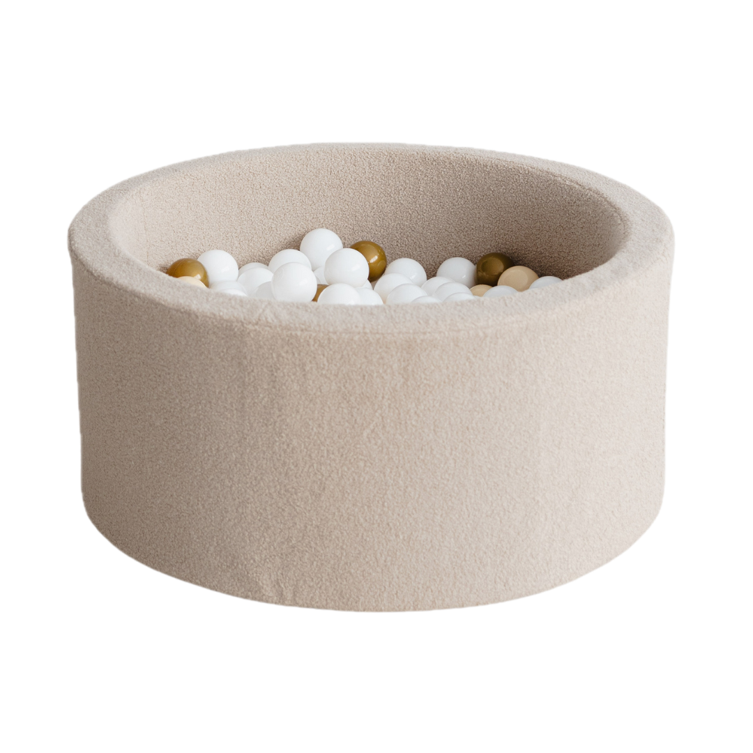 Moje | Beige Bouclé Ball Bath - 90x40 cm + Balls