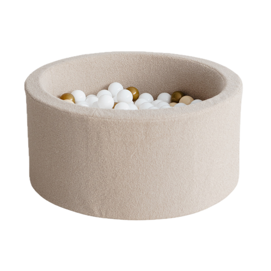 Moje | Ballenbad BouclÃ© - Beige 90x40 cm + Ballen