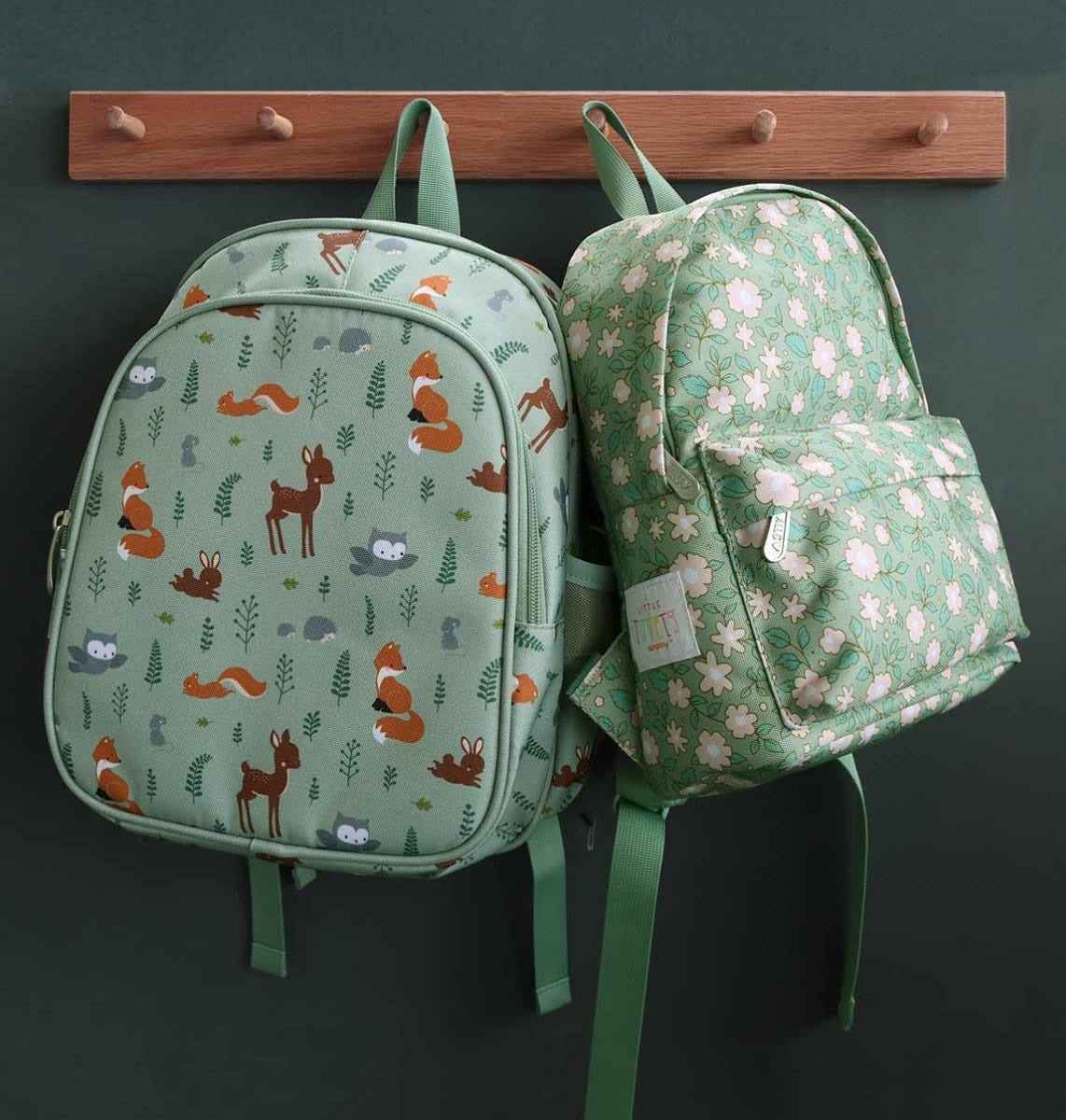 A Little Lovely Company | Rugzakje Bloesems Saliegroen