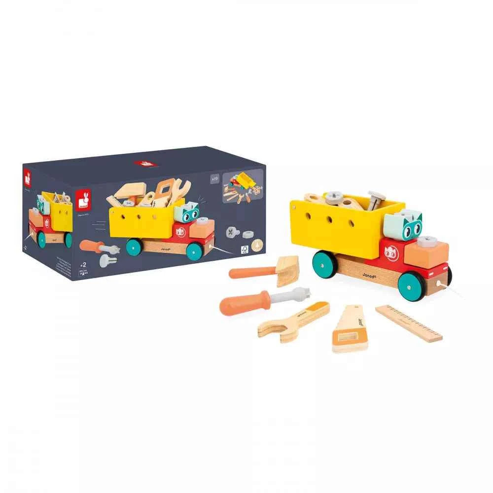 Janod | Brico'kids - Craft Truck to Pull Forward