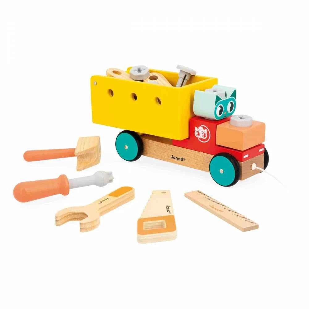 Janod | Brico'kids - Pull-Along Craft Truck