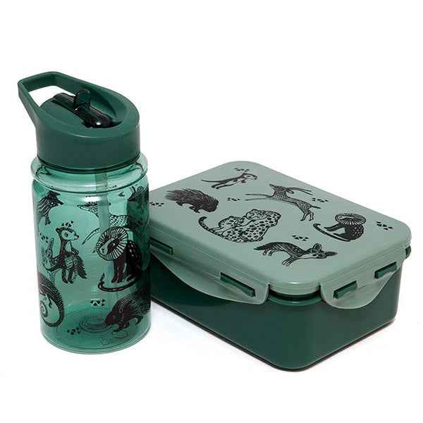 Drinkfles Black animals salie - Petit Monkey
