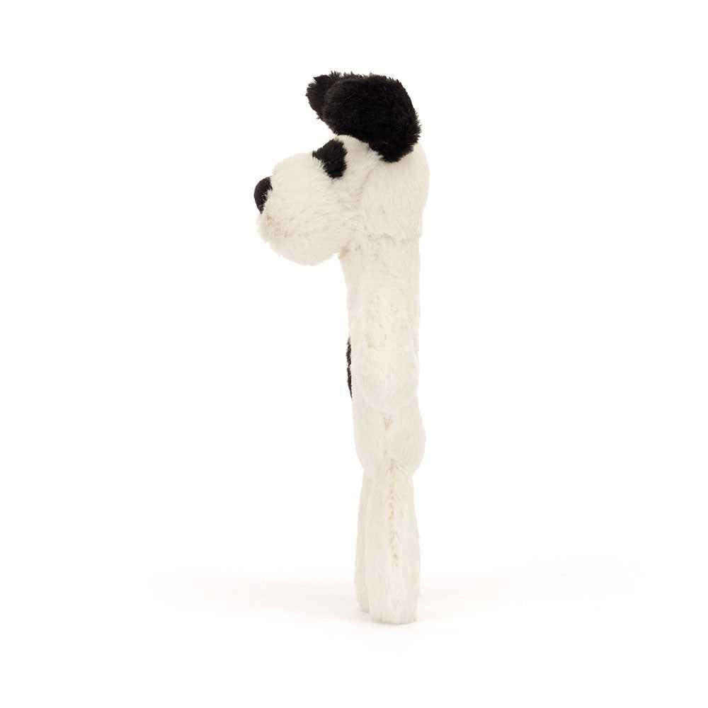 Jellycat | Bashful Black & Cream Puppy Ring Rattle