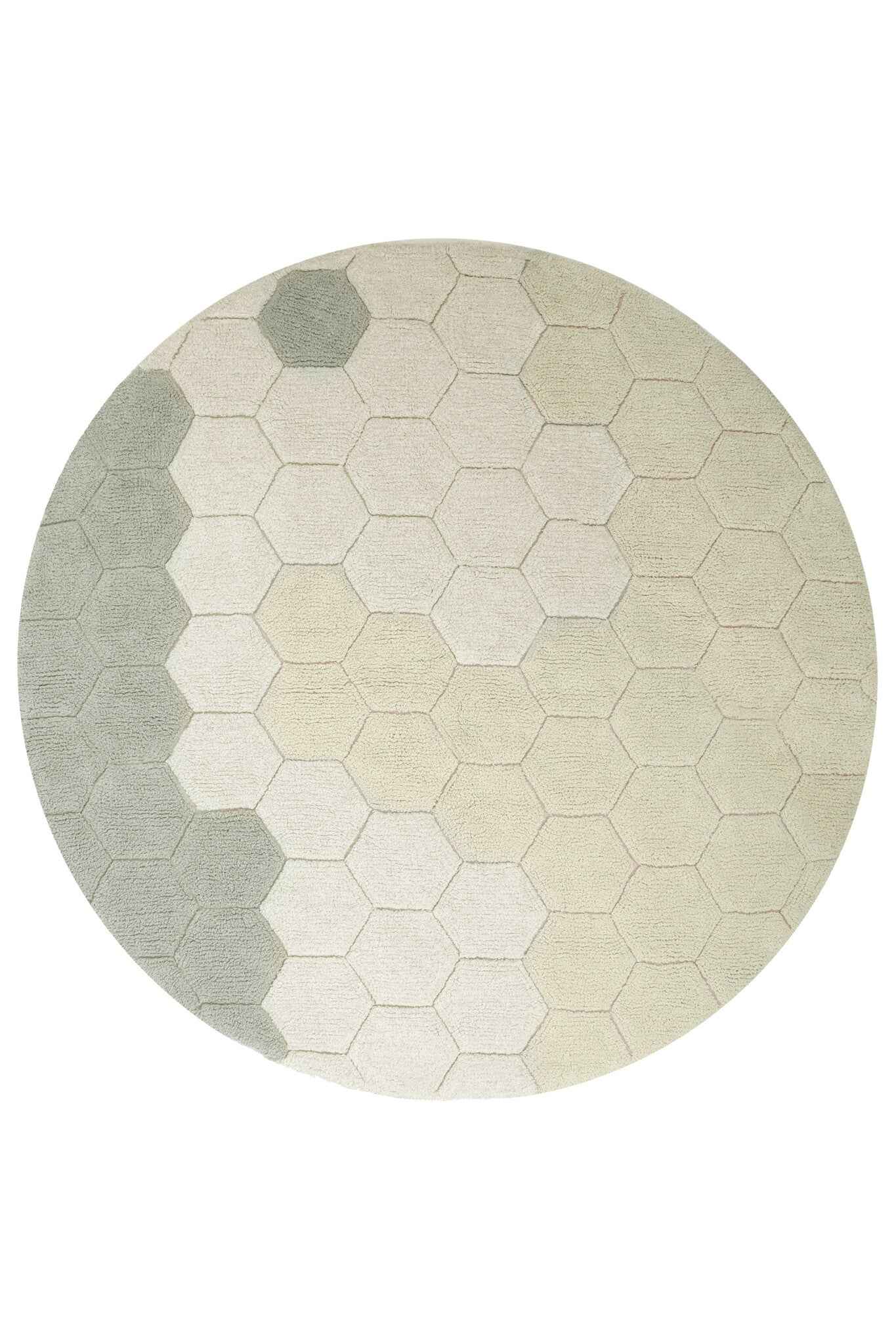Lorena Canals - Washable Round Honeycomb Blue Rug