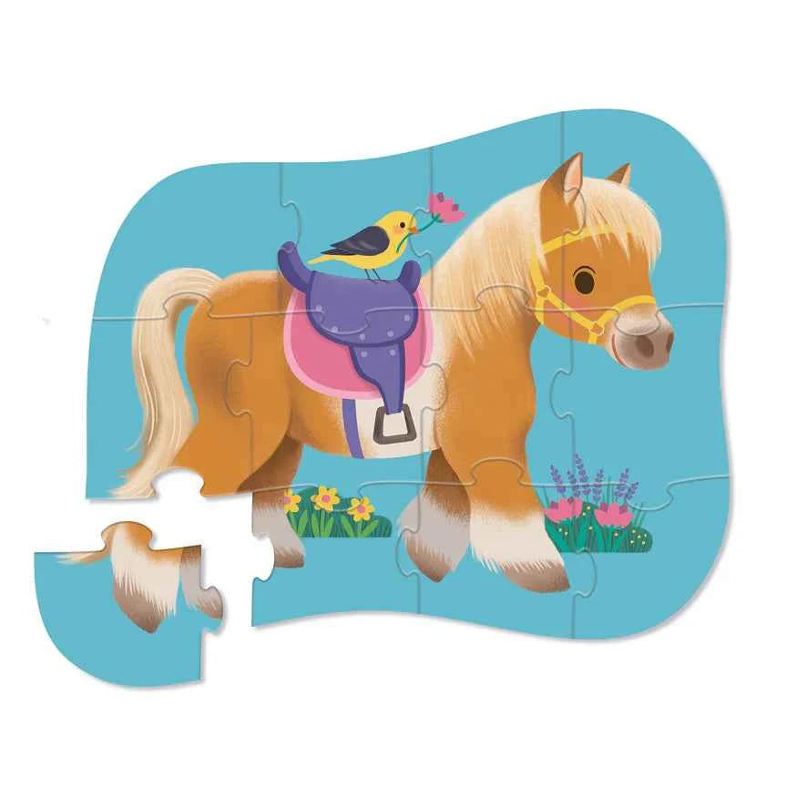Crocodile Creek | Mini Pony Puzzle 12 Pieces