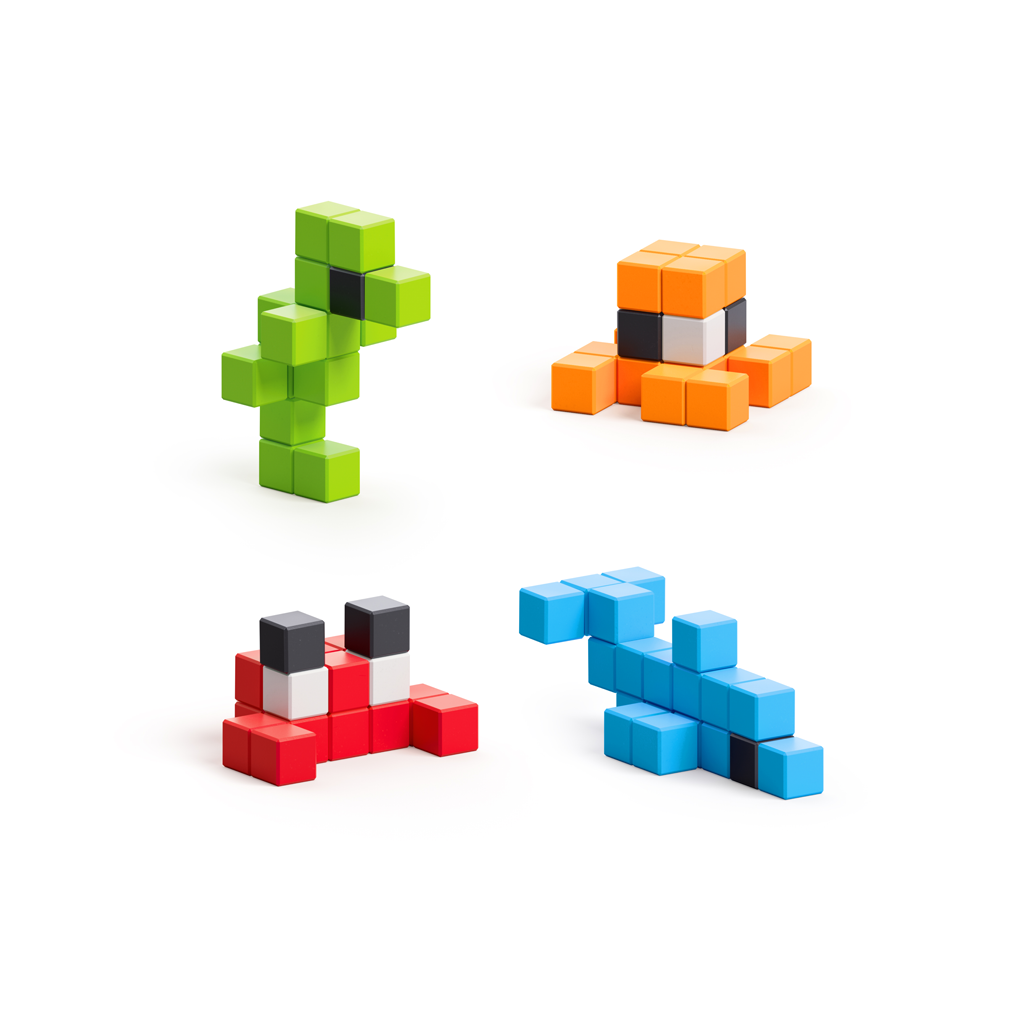 Pixio | Magnetische Blokken Story Series Mini Ocean 75 Stuks