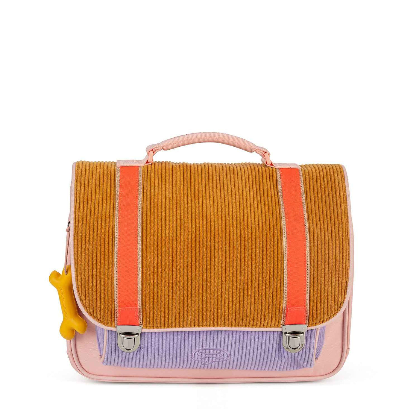 Stones and Bones | Book Bag Cassis - Corduroy Honey + Lavender