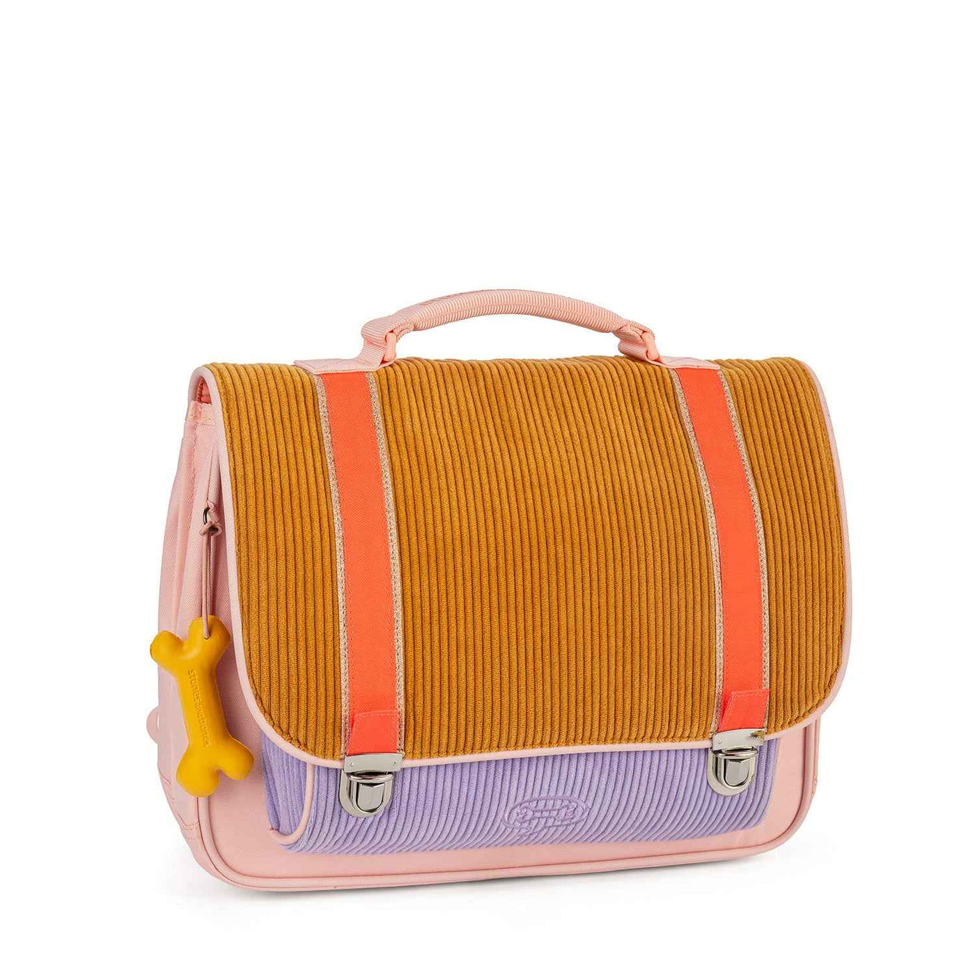 Stones and Bones | Cassis Book Bag - Corduroy Honey + Lavender