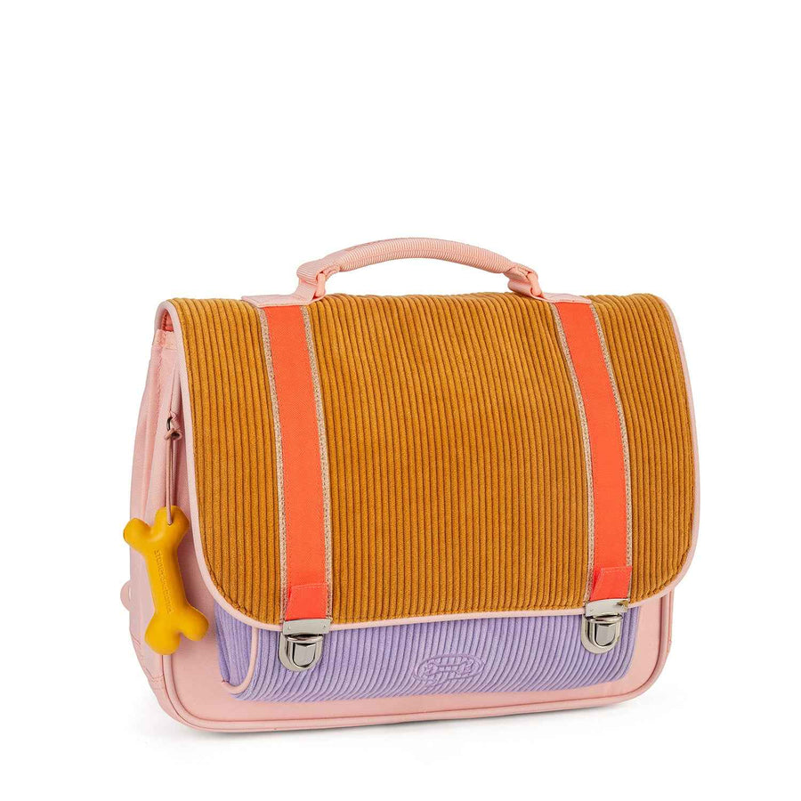 Stones and Bones | Cassis Book Bag - Corduroy Honey + Lavender